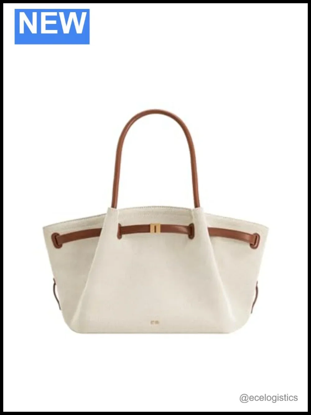 Canvas Medium Tote Bag with Magnetic Snap, Hand & Shoulder Carry